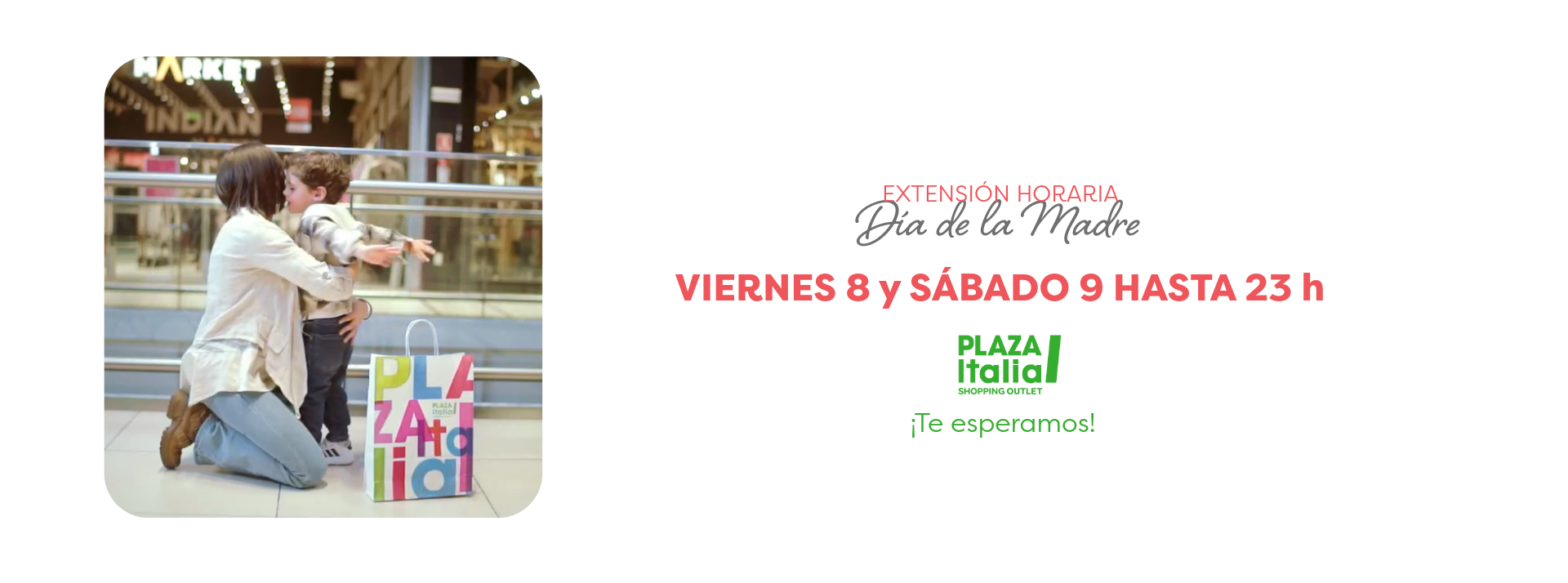 Horarios día de la madre